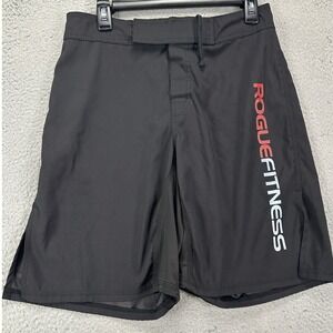 Rogue Fitness Mens CrossFit Shorts 30 Black Red Performance Stretch Flex Workout